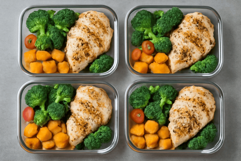 Aprenda passo a passo como montar marmitas fit para a semana toda, economize tempo e dinheiro, e mantenha uma alimentação saudável e prática